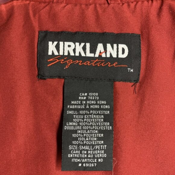 Kirkland Lined Red Zip-Up Jacket SMALL - Picture 3 of 8